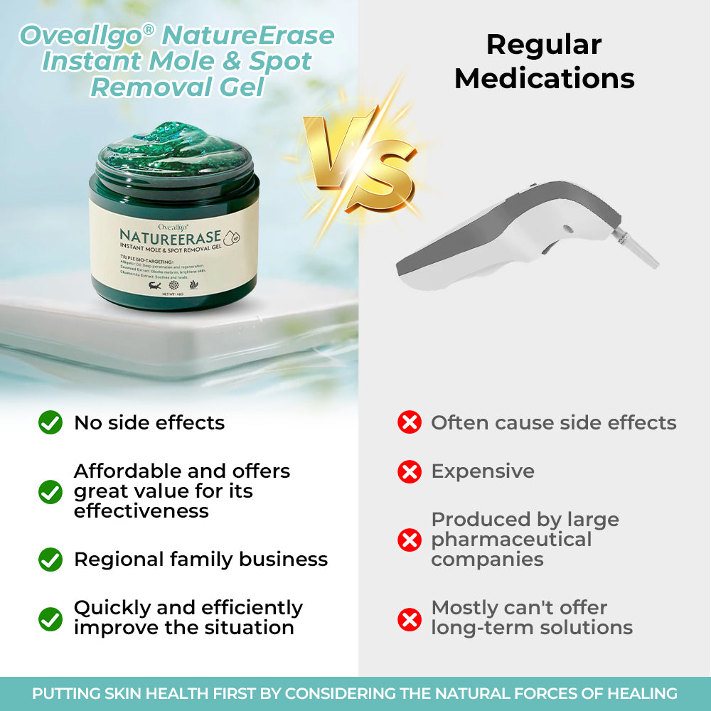 ✅ Offizieller Laden: Oveallgo® EX NatureErase Gel zur sofortigen Entfernung von Muttermalen und Flecken