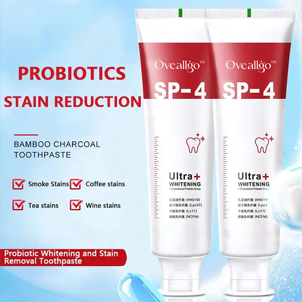 š„2024 HOT SALEš„ Oveallgo⢠SP-4 Probiotic Whitening Toothpaste