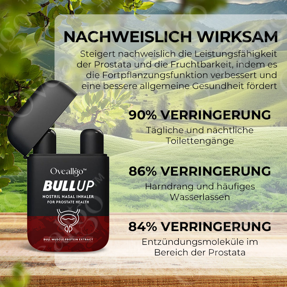 Oveallgo™ PRO Spanien BullUp Doppellöcher-Naseninhalator für die Gesundheit der Prostata